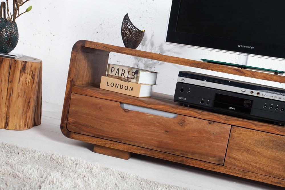 Solid sheesham wood showcase tv unit cabinet - Furnishiaa -  -